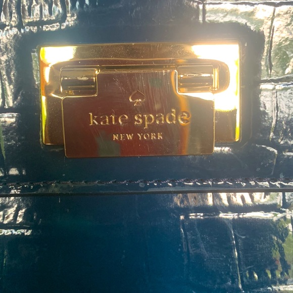 Kate Spade Crocodile Embossed Leather Handbag - Picture 3 of 13